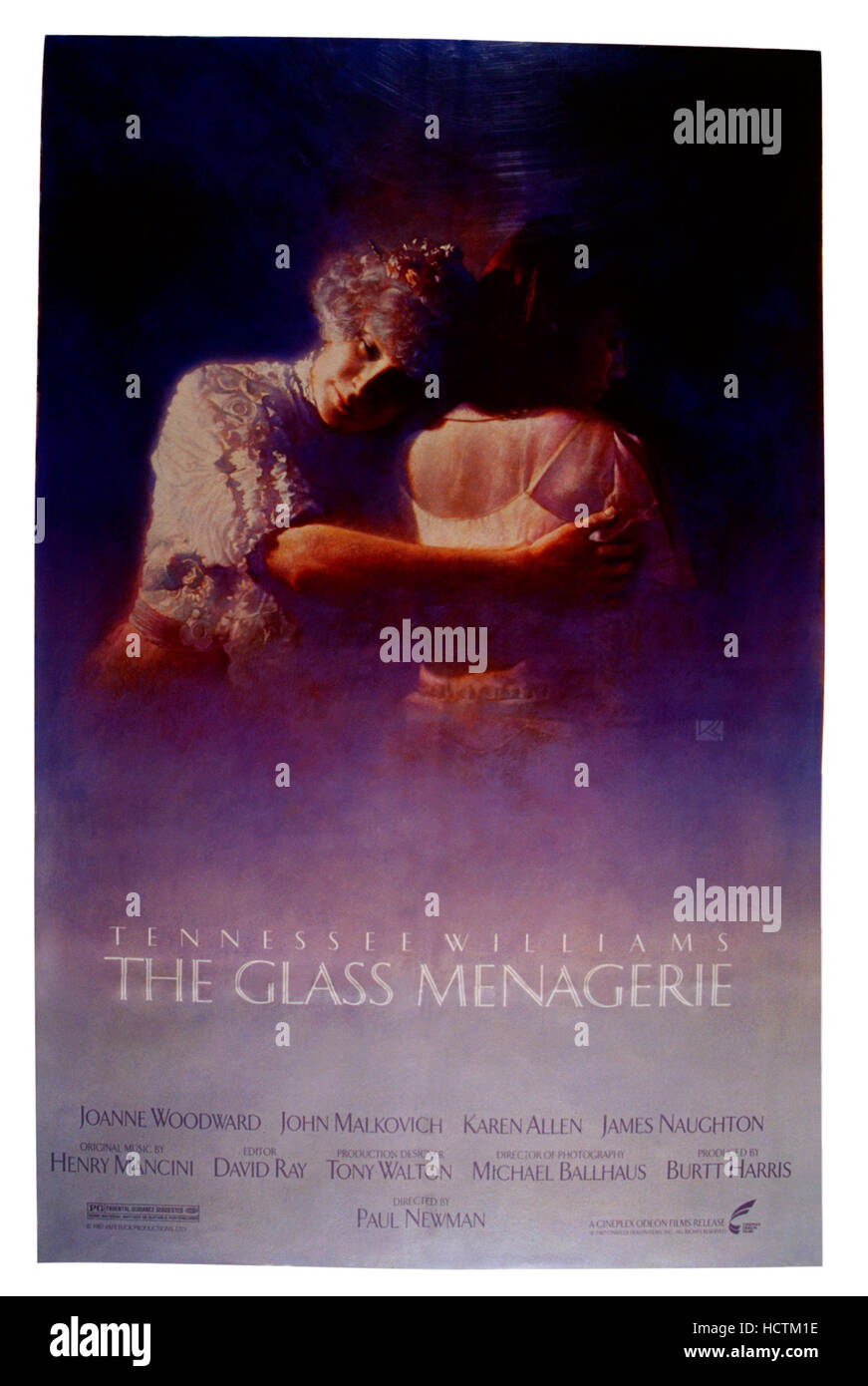 THE GLASS MENAGERIE, US poster, from left Joanne Woodward, Karen Allen