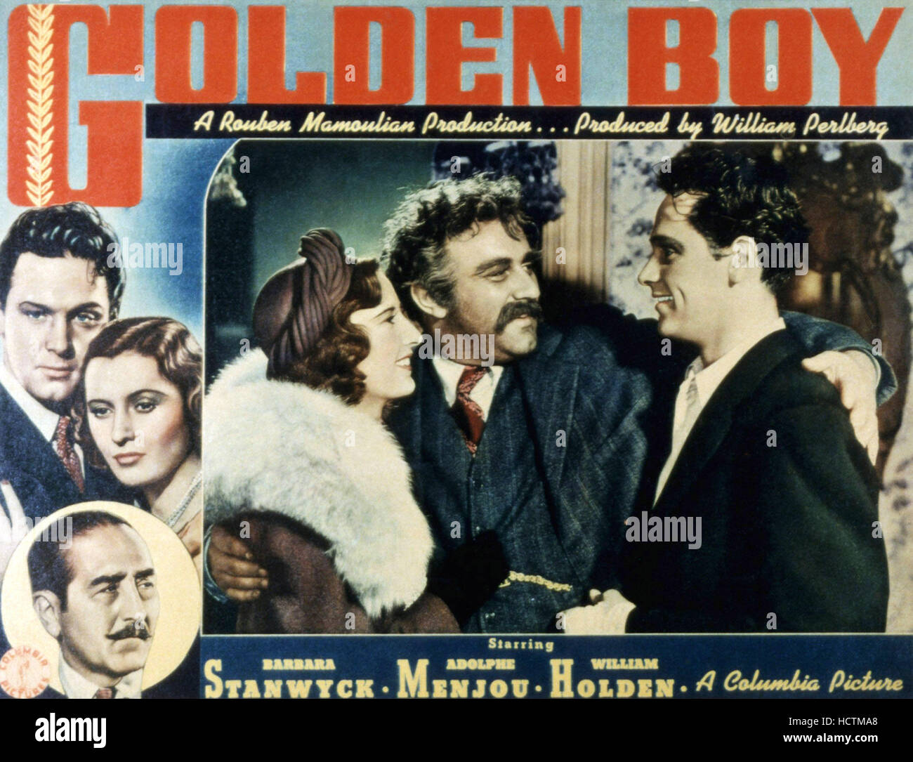 GOLDEN BOY, Barbara Stanwyck, Lee J. Cobb, William Holden, Adolphe ...