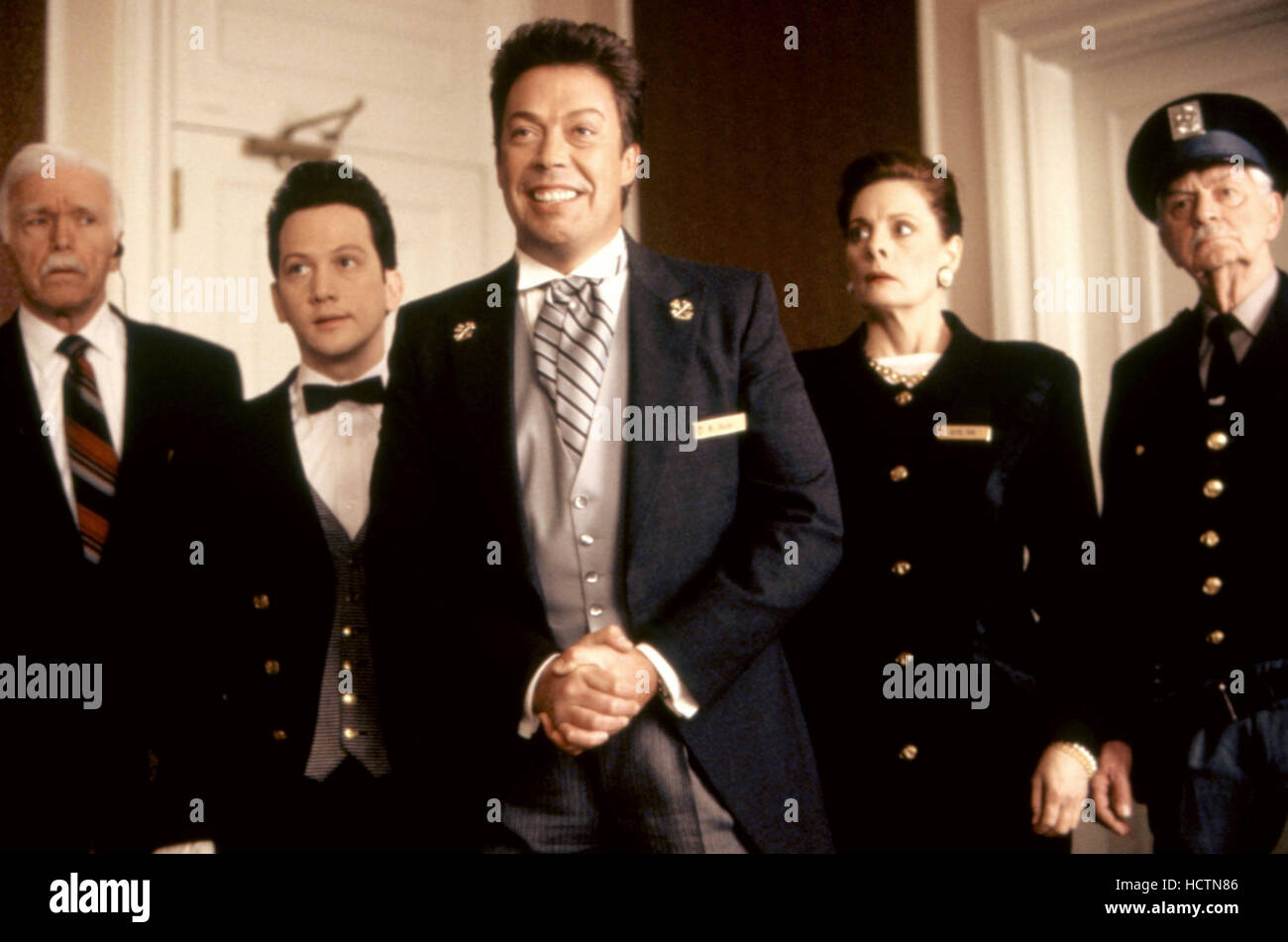 HOME ALONE 2: LOST IN NEW YORK, (l-r): James Cole, Rob Schneider, Tim  Curry, Dana Ivey, Fred Krause, 1992, TM and Copyright Stock Photo - Alamy