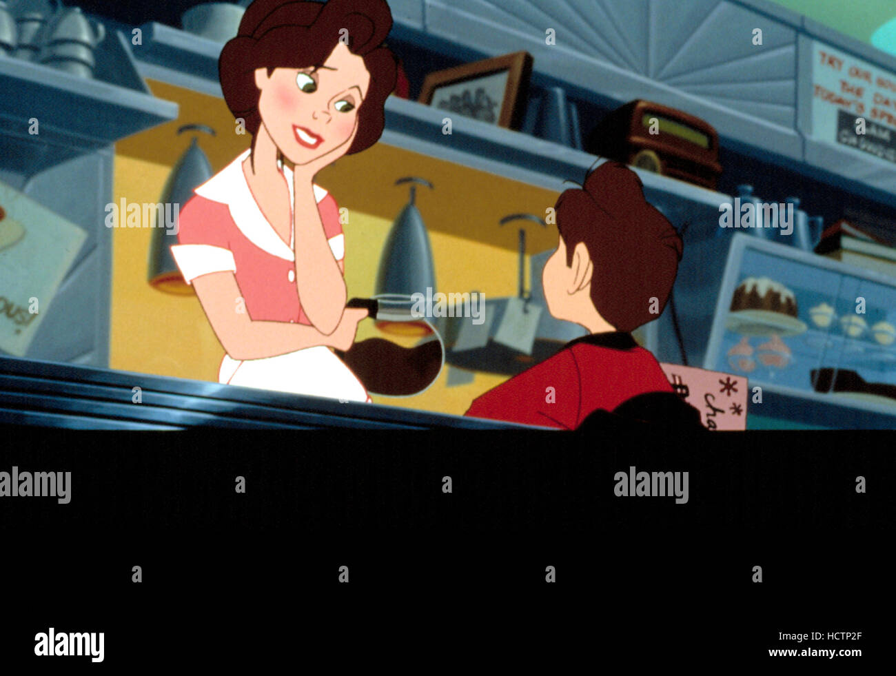 THE IRON GIANT, Annie Hughes (voice of Jennifer Aniston), Hogarth Hughes  (voice of Eli Marienthal), 1999 Stock Photo - Alamy