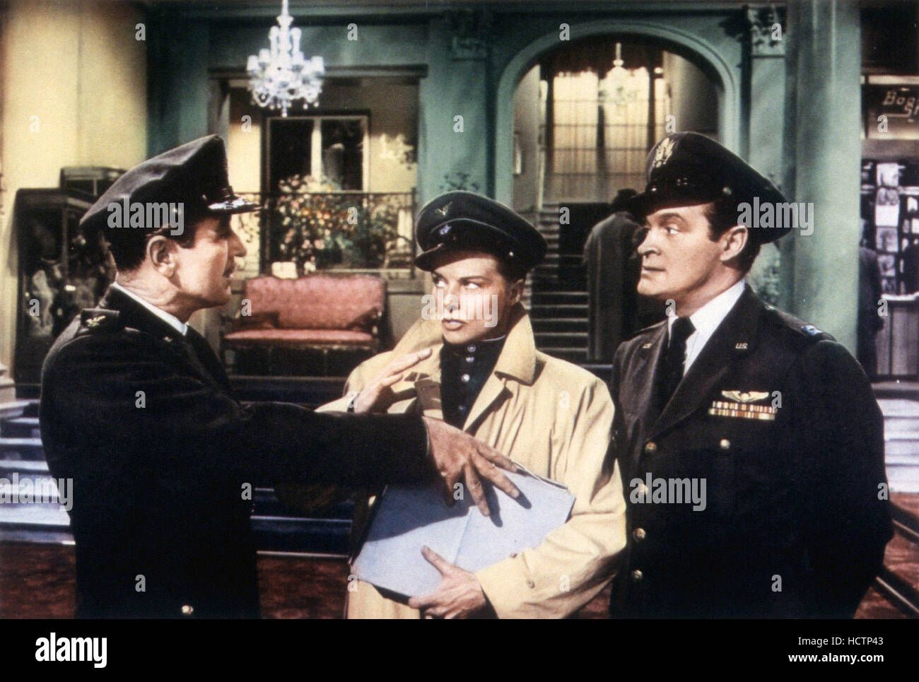 THE IRON PETTICOAT, Katharine Hepburn (center), Bob Hope (right), 1956