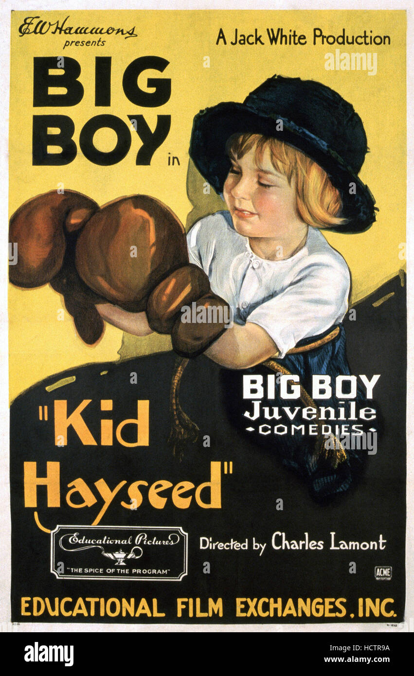 KID HAYSEED, U.S. poster, Malcolm Sebastian (aka Big Boy), 1928 Stock Photo  - Alamy