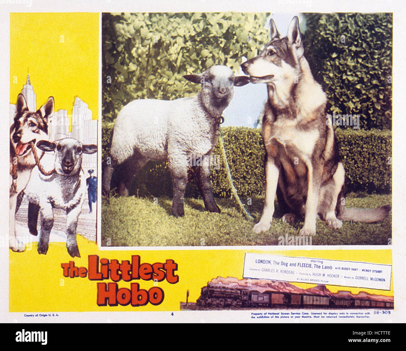 THE LITTLEST HOBO, lobbycard, inset lr Fleecie the Lamb, London the