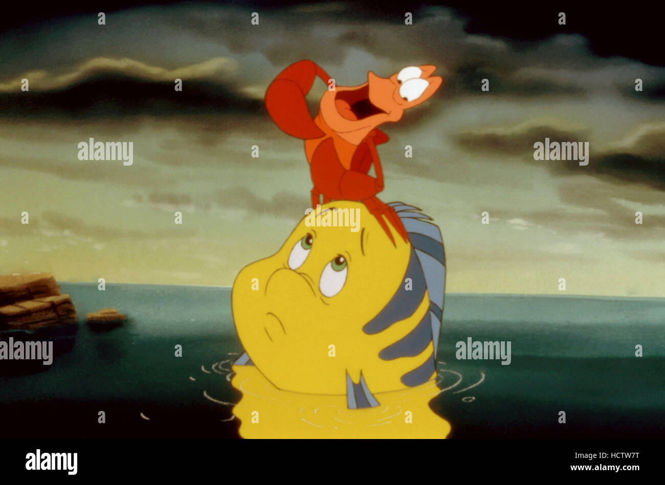 THE LITTLE MERMAID, Sebastian, Flounder, 1989, (c)Walt Disney Pictures