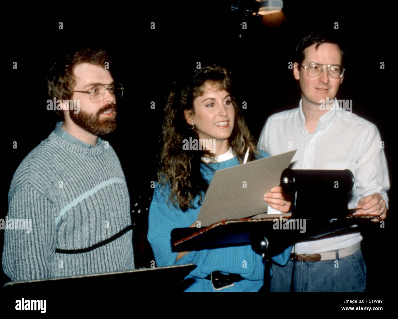 THE LITTLE MERMAID, director John Musker, Jodi Benson (voice of Ariel), director Ron Clements, 1989, (c)Buena Vista Stock Photo