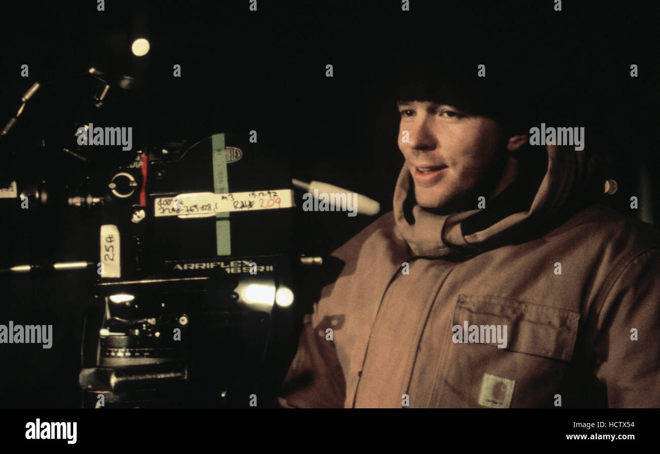 LOCK, STOCK AND TWO SMOKING BARRELS, director Guy Ritchie on set, 1998, © Gramercy Pictures