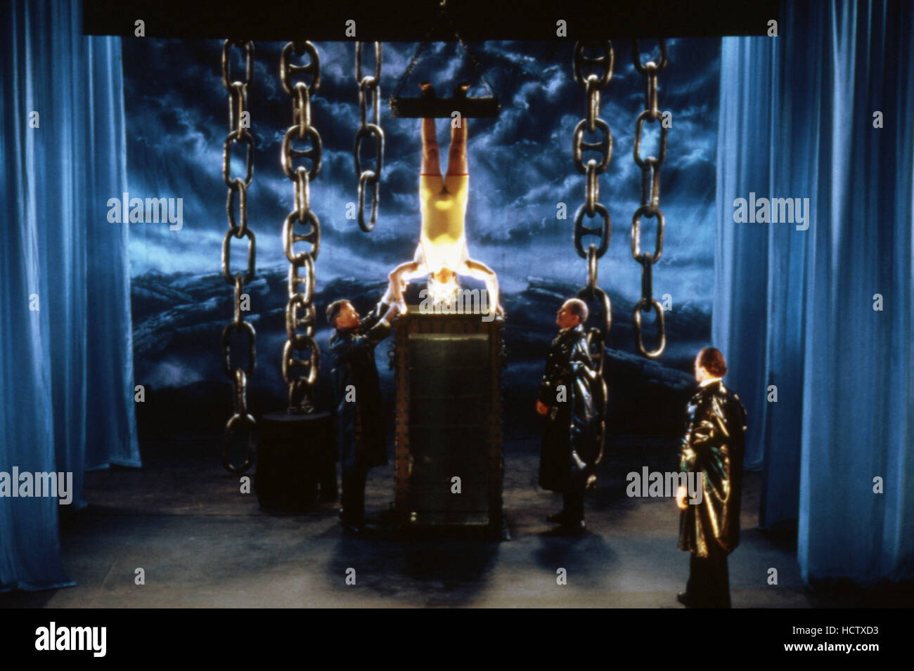 FAIRY TALE A TRUE STORY, Harvey Keitel as Harry Houdini (upside down