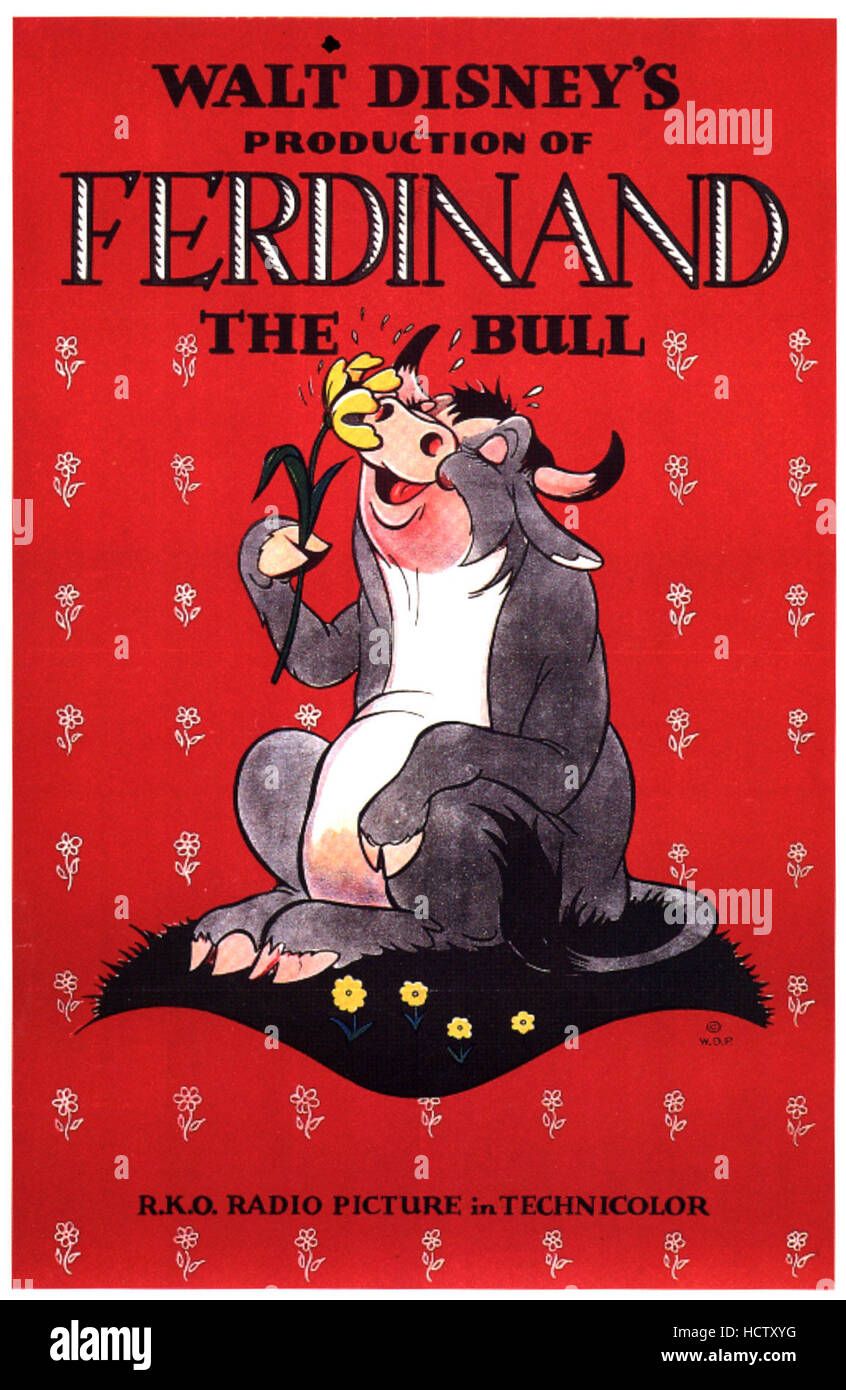 FERDINAND THE BULL, Disney cartoon classic, 1938 Stock Photo Alamy