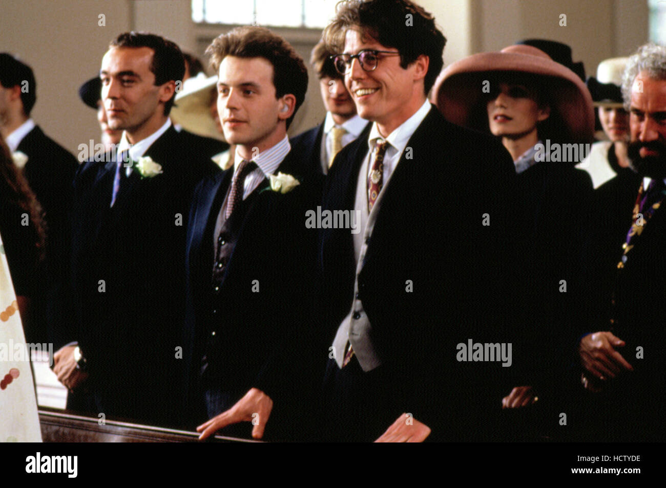 FOUR WEDDINGS AND A FUNERAL Hugh Grant 1994 Gramercy Pictures four-weddings-and-a-funeral-hugh-grant-1994-gramercy-pictures