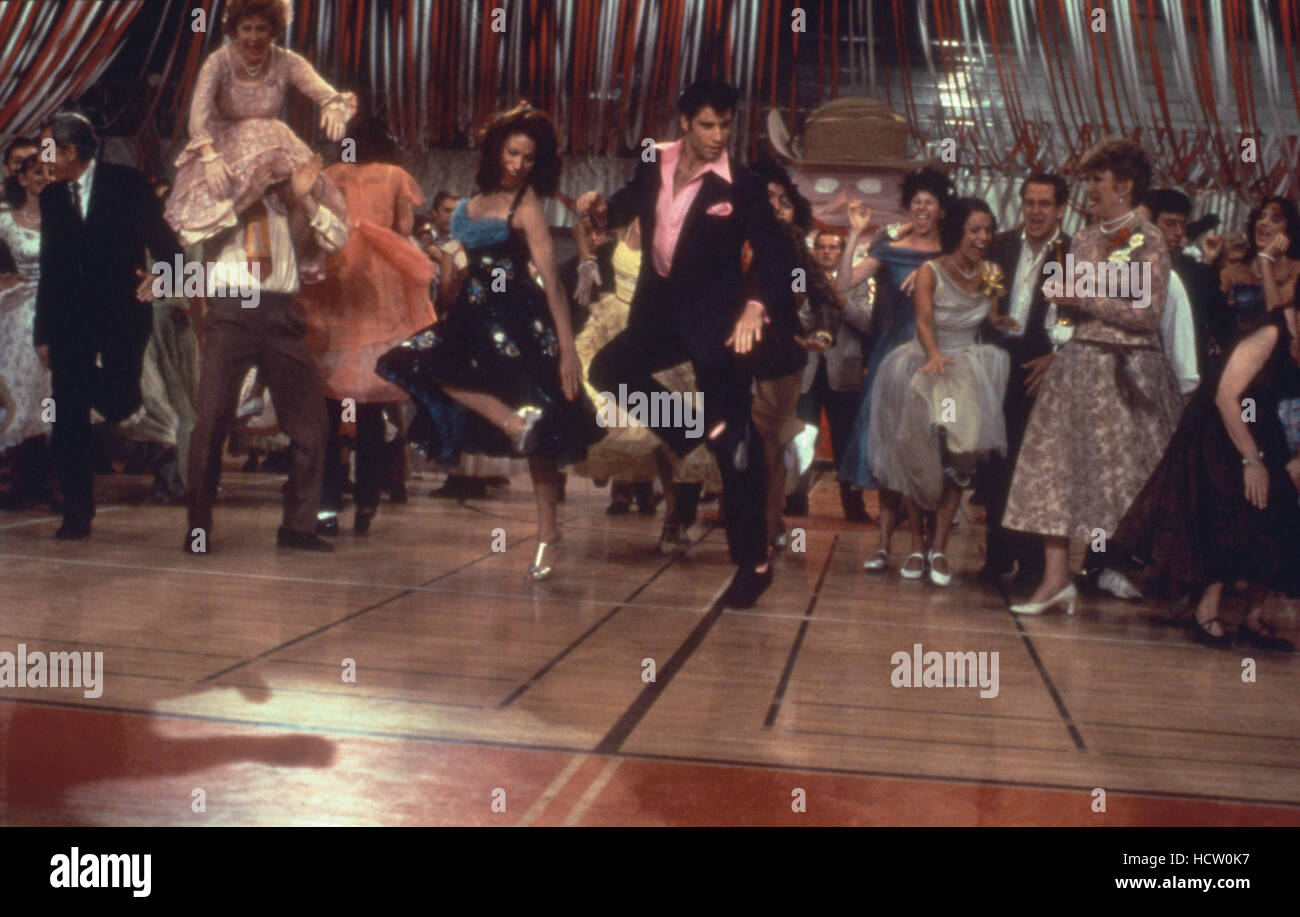 GREASE, Charles, John Travolta, Eve Arden, 1978. © Paramount Pictures/ Courtesy Everett