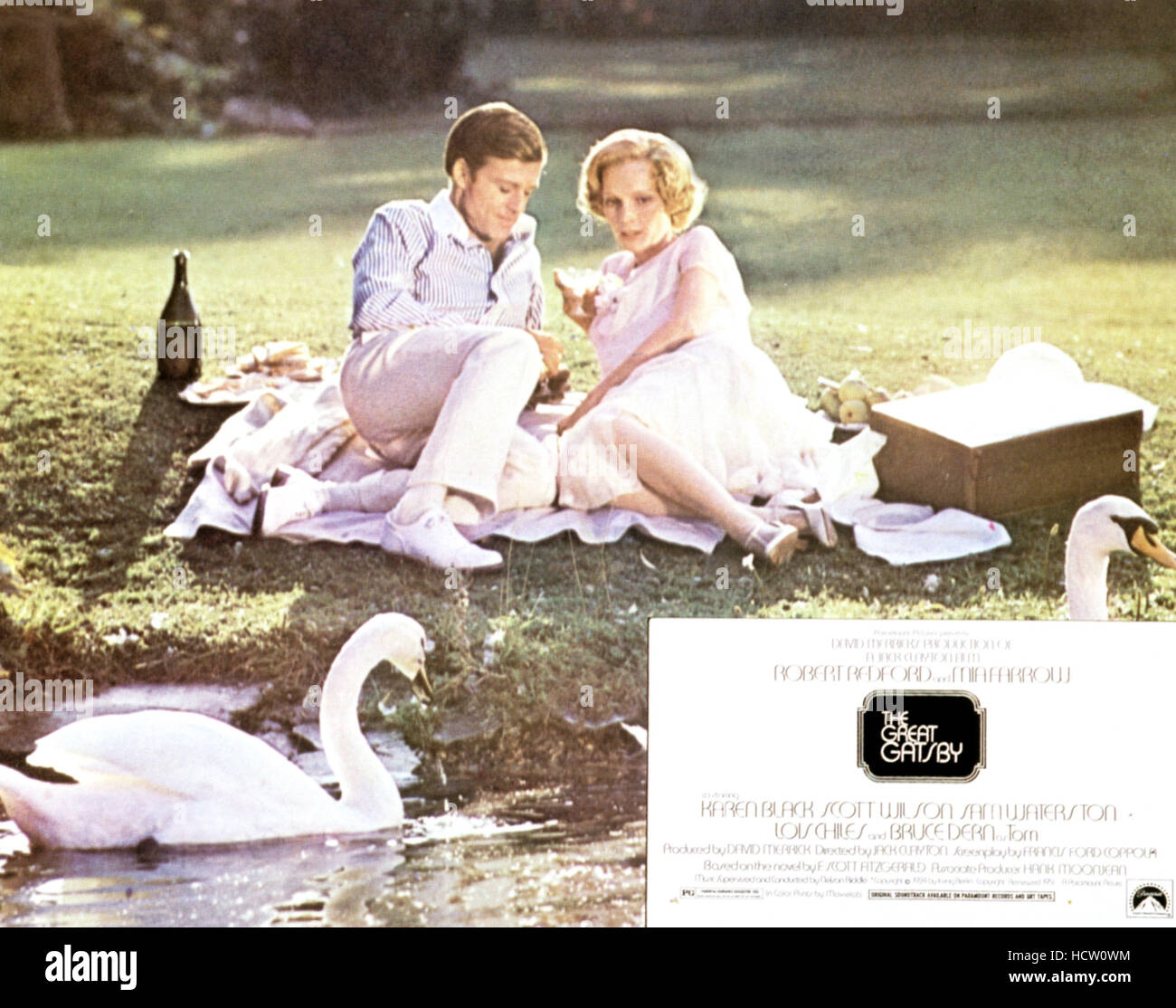 THE GREAT GATSBY, Robert Redford, Mia Farrow, 1974 Stock Photo Alamy