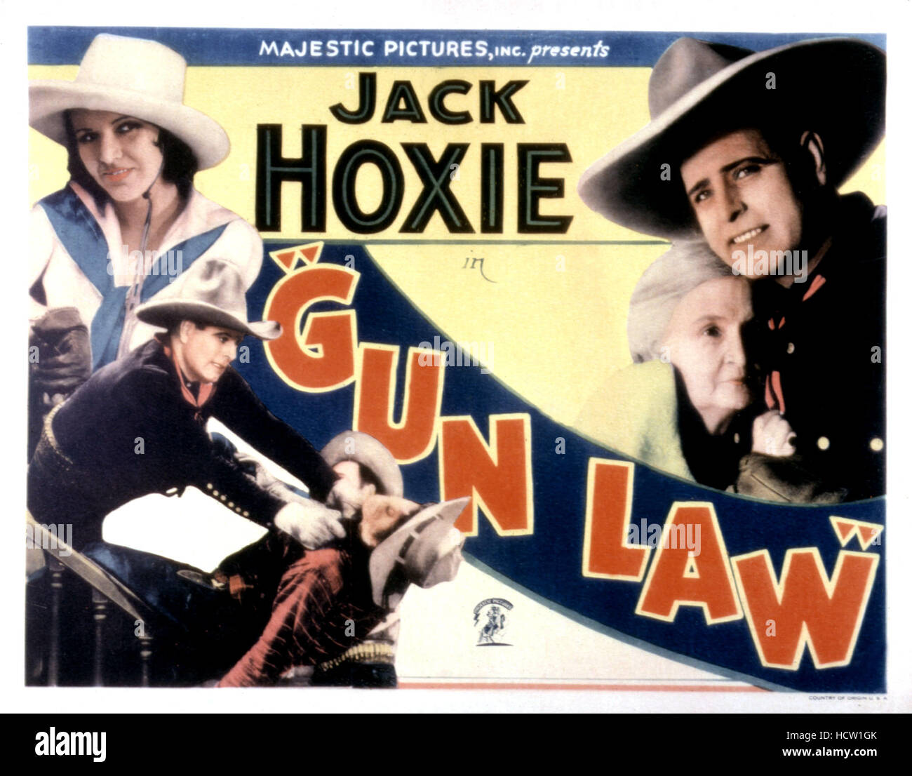 GUN LAW, Betty Boyd, Mary Carr, Jack Hoxie, 1933 Stock Photo - Alamy