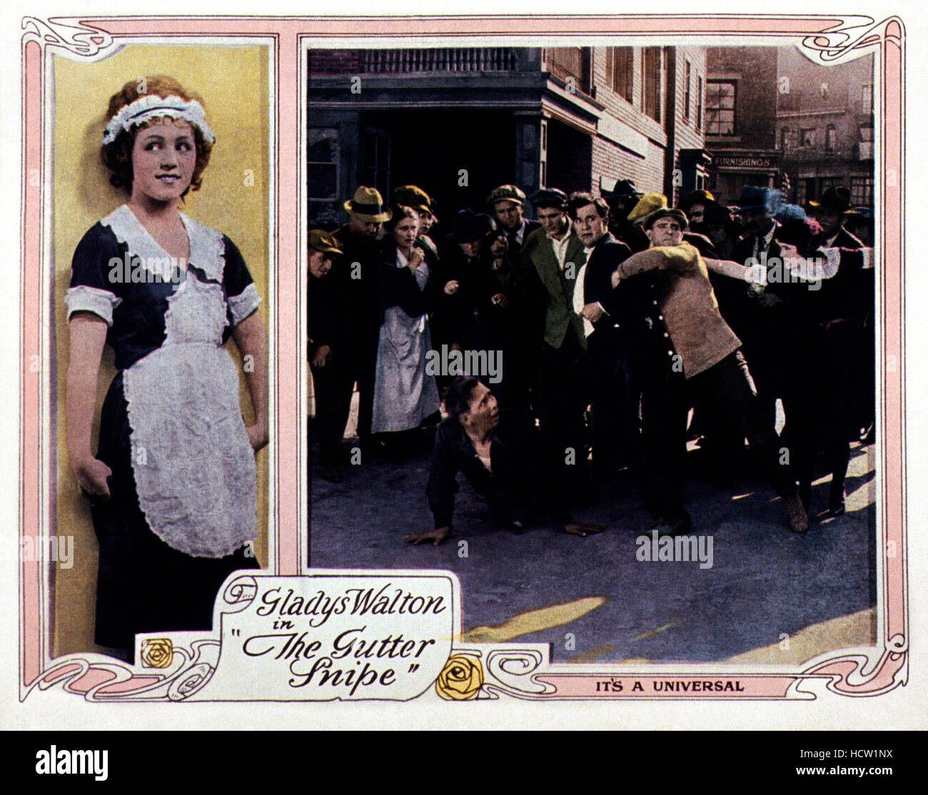 THE GUTTERSNIPE, US lobbycard, Gladys Walton (left), 1922 Stock Photo
