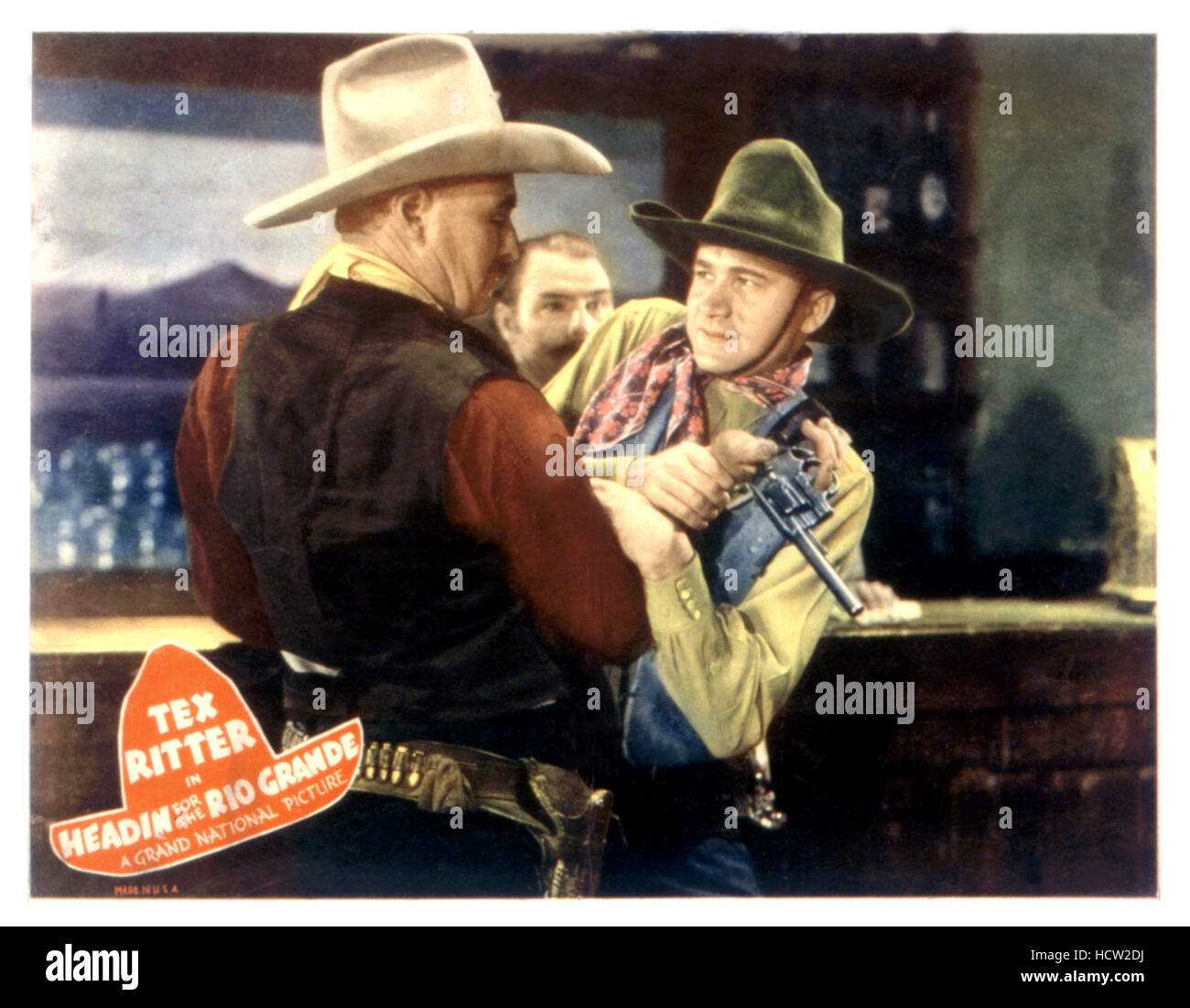 HEADIN' FOR THE RIO GRANDE, Tex Ritter, 1936 Stock Photo - Alamy