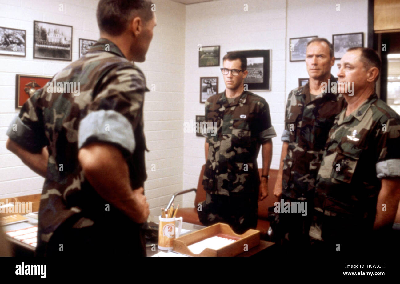 HEARTBREAK RIDGE, Clint Eastwood (second from right), 1986, (c)Warner ...