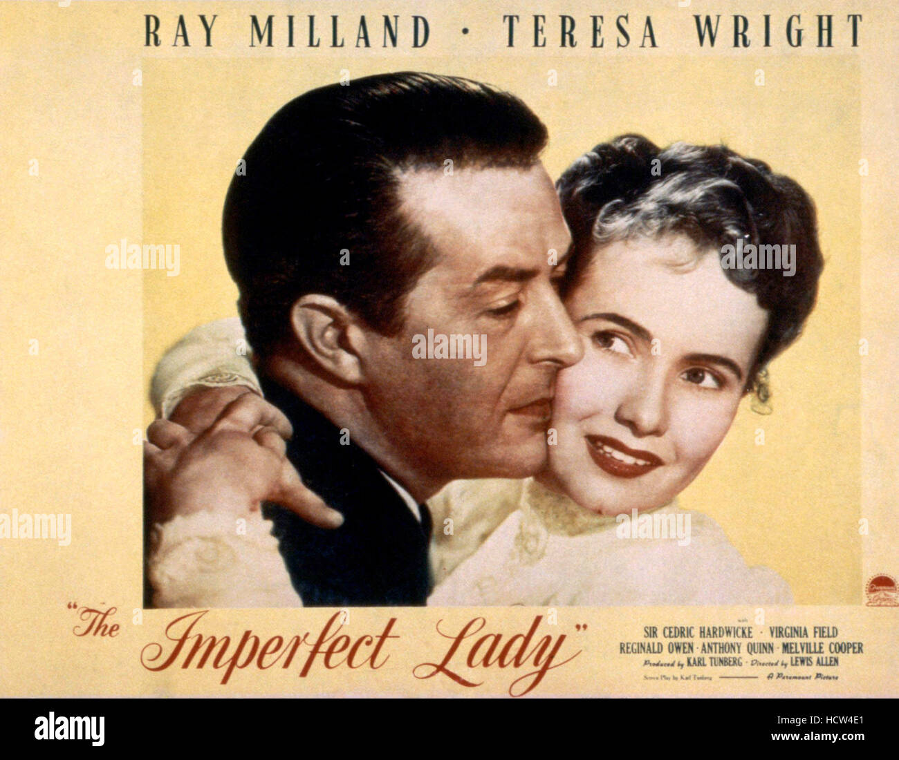 THE IMPERFECT LADY, Ray Milland, Teresa Wright, 1947 Stock Photo Alamy