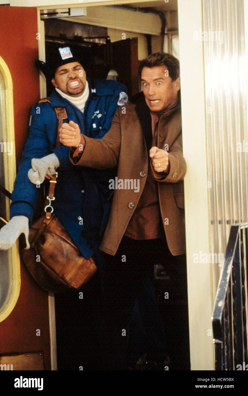 JINGLE ALL THE WAY, Sinbad, Arnold Schwarzenegger, 1996, TM and Copyright © 20th Century Fox Film Corp. All rights reserved. Stock Photo