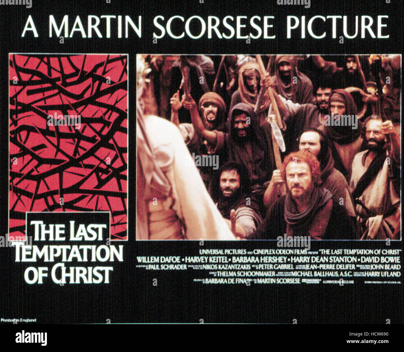 THE LAST TEMPTATION OF CHRIST, Harvey Keitel, lobby card poster art