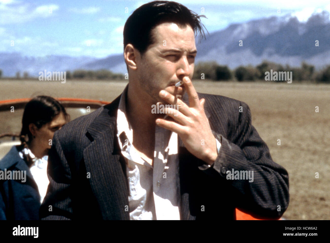 keanu reeves smoke cigarettes LAST TIME I COMMITTED SUICIDE, Keanu Reeves, 1996, cigarette Stock Photo