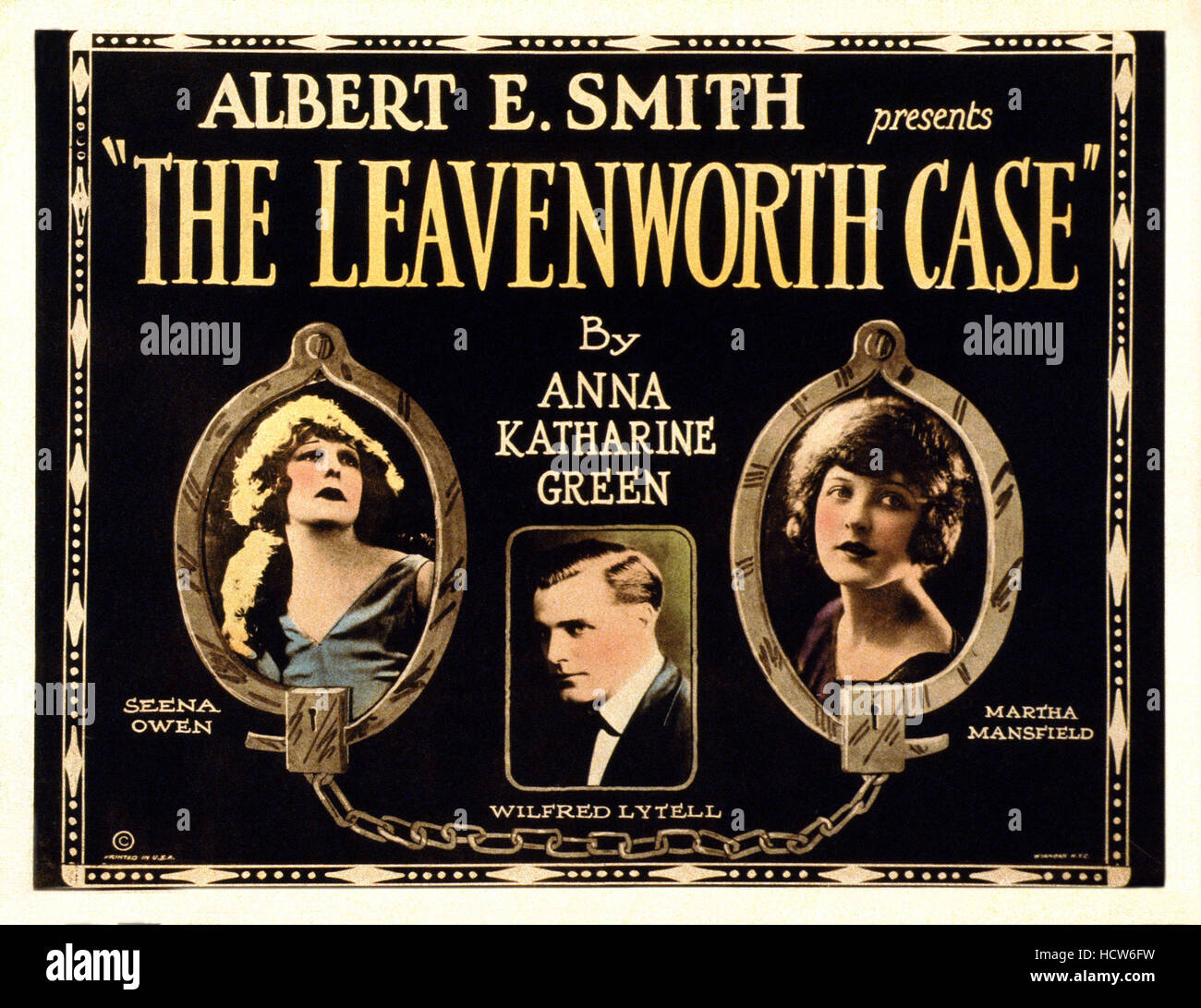 THE LEAVENWORTH CASE, from left: Seena Owen, Wildred Lytell, Martha ...