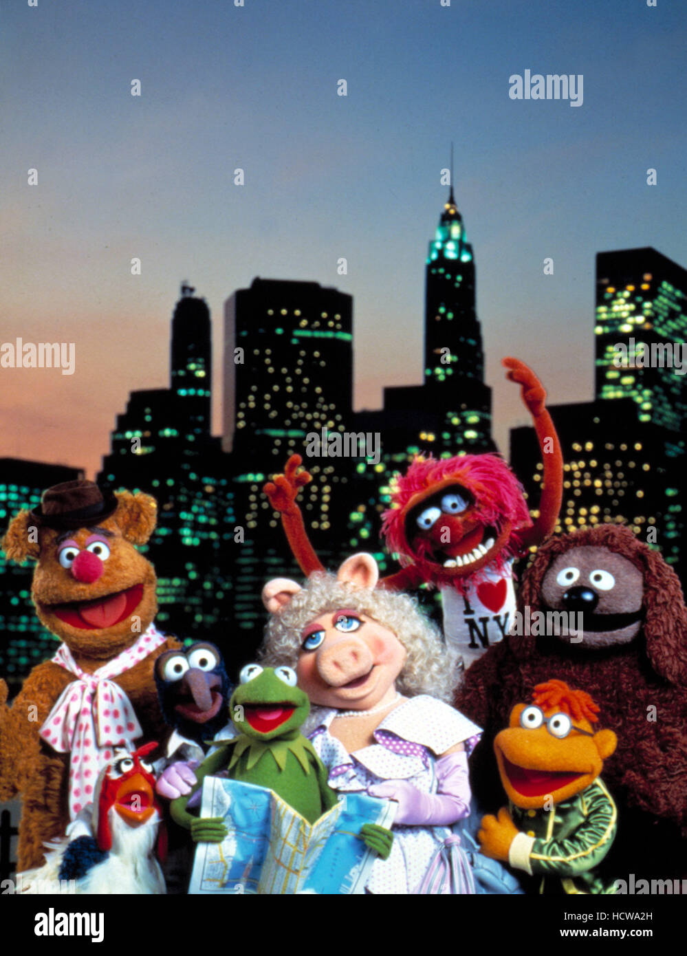 THE MUPPETS TAKE MANHATTAN, Fozzie, Camilla, Gonzo, Kermit, Miss Piggy ...