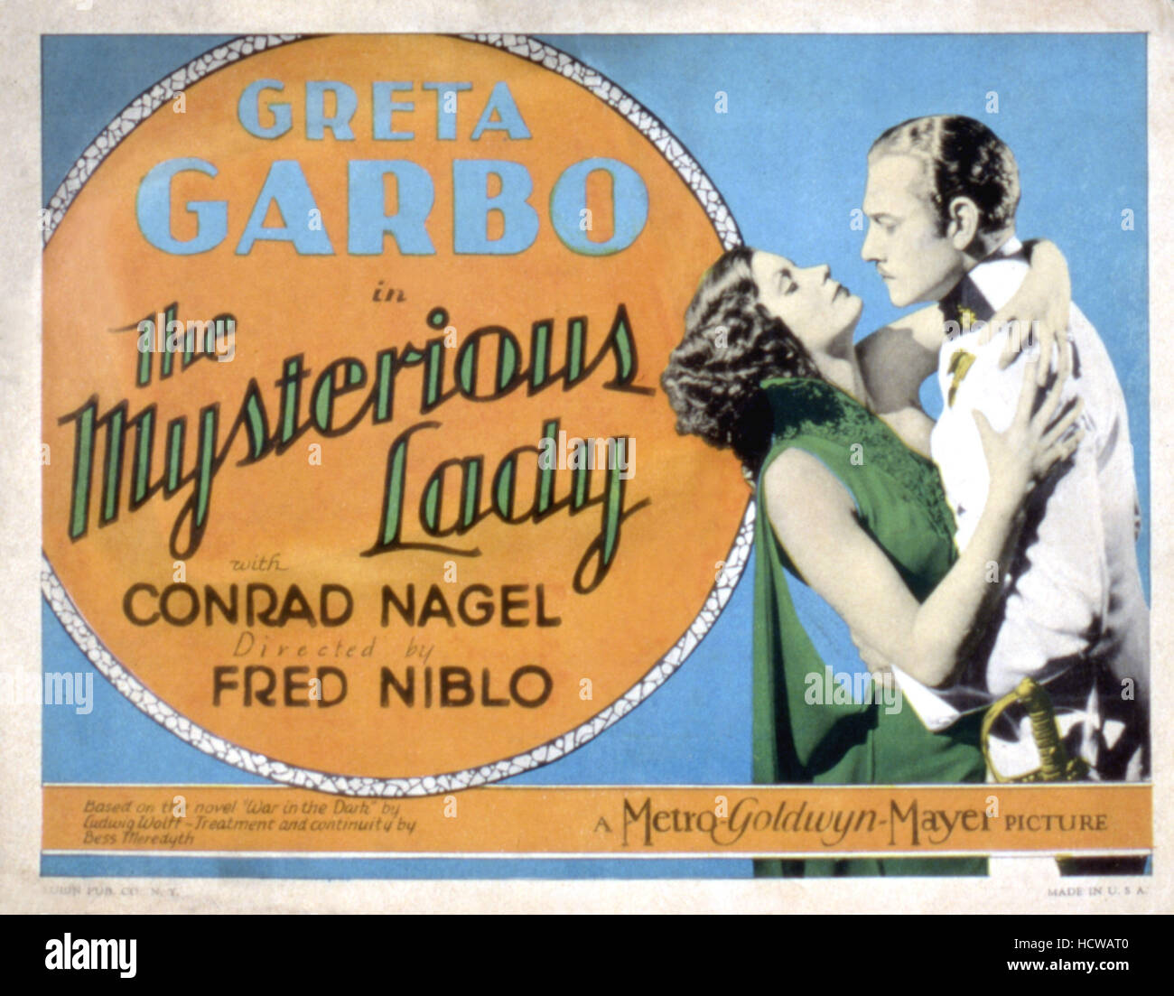 THE MYSTERIOUS LADY, Greta Garbo, Conrad Nagel, 1928 Stock Photo - Alamy