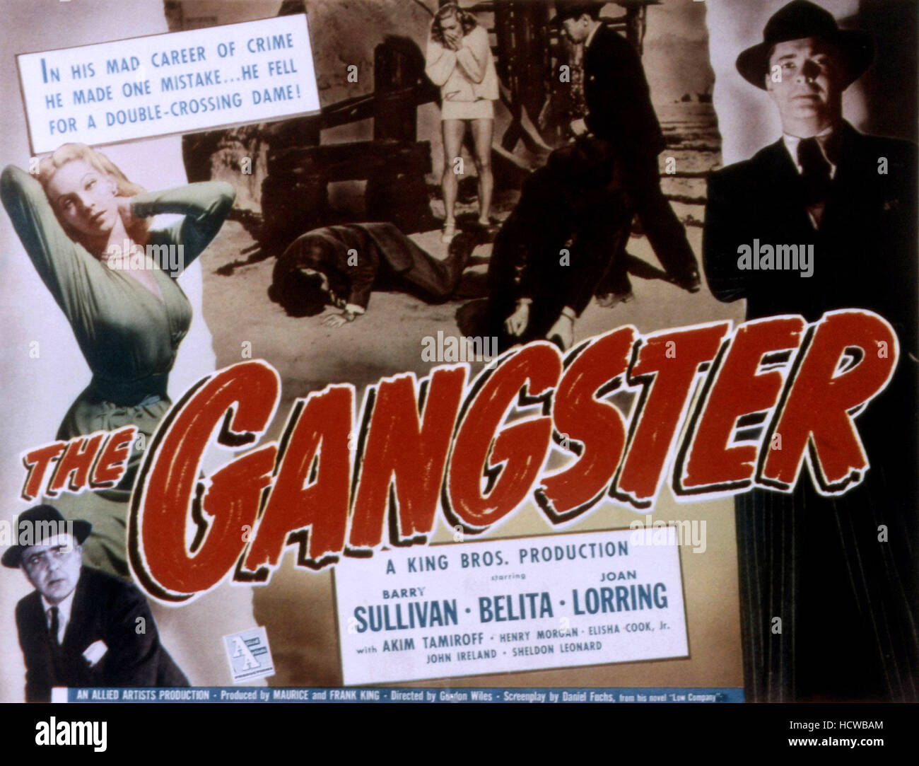 THE GANGSTER, Belita, Barry Sullivan, 1947 Stock Photo