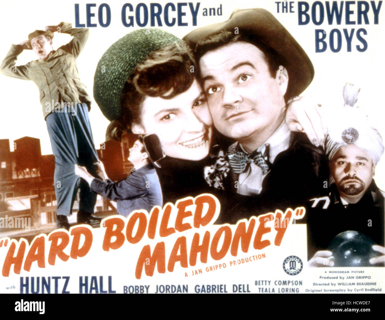 HARD BOILED MAHONEY, Huntz Hall, Leo Gorcey, Teala Loring, Dan Seymour