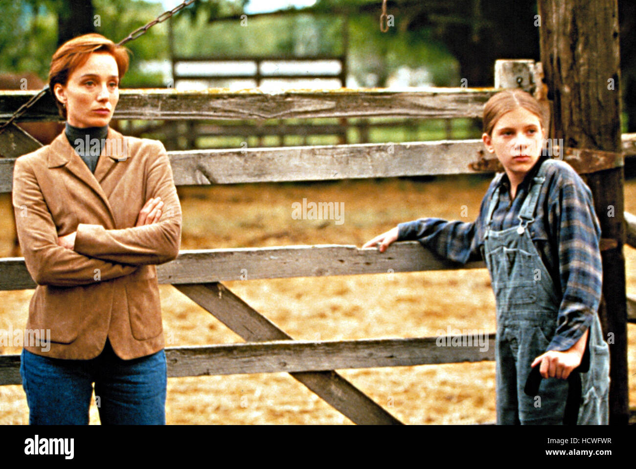 HORSE WHISPERER, Kristin ScottThomas, Scarlett Johansson, 1998. (c) Buena Vista/courtesy