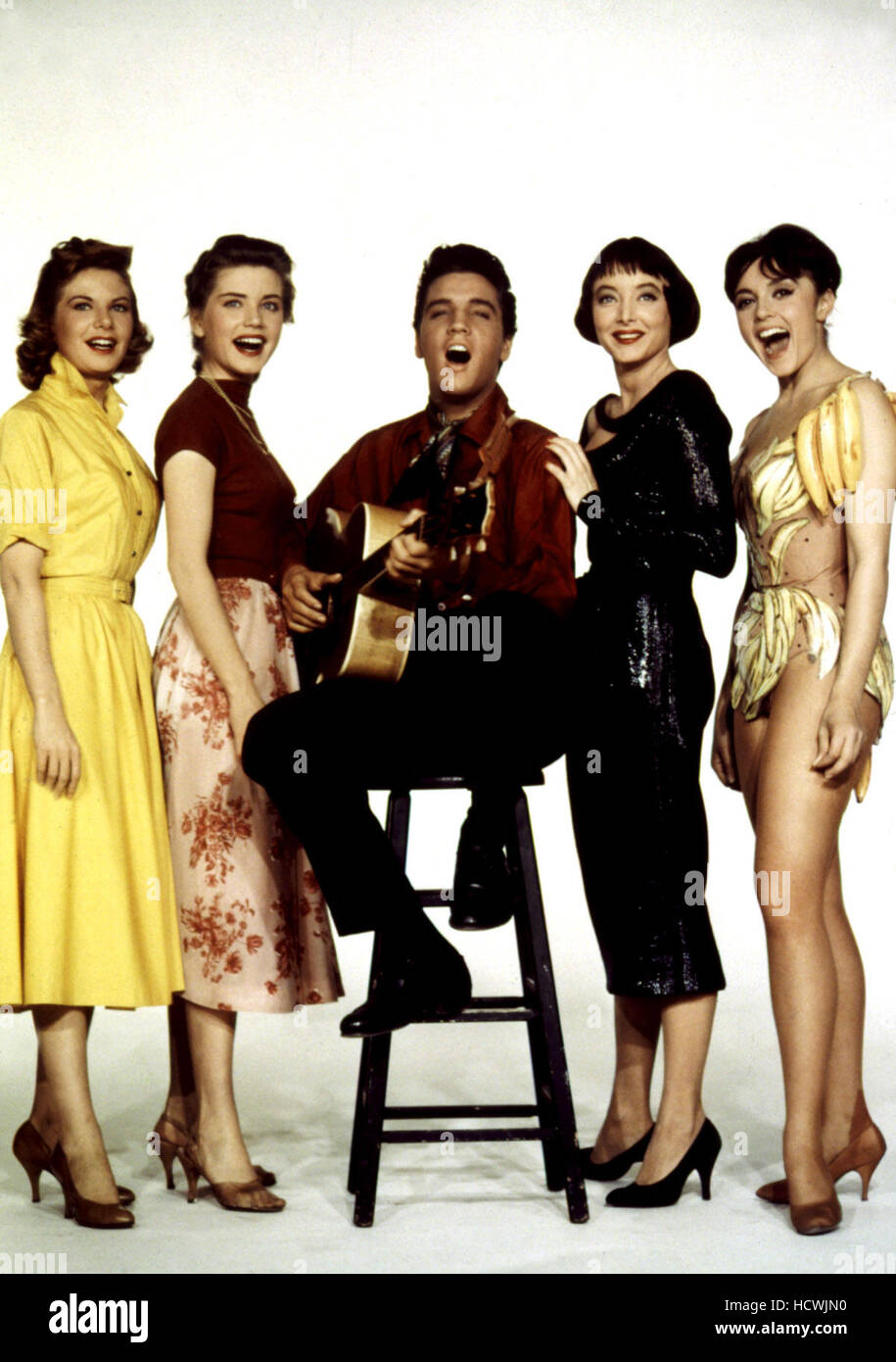 KING CREOLE, Jan Shepard, Dolores Hart, Elvis Presley, Carolyn Jones