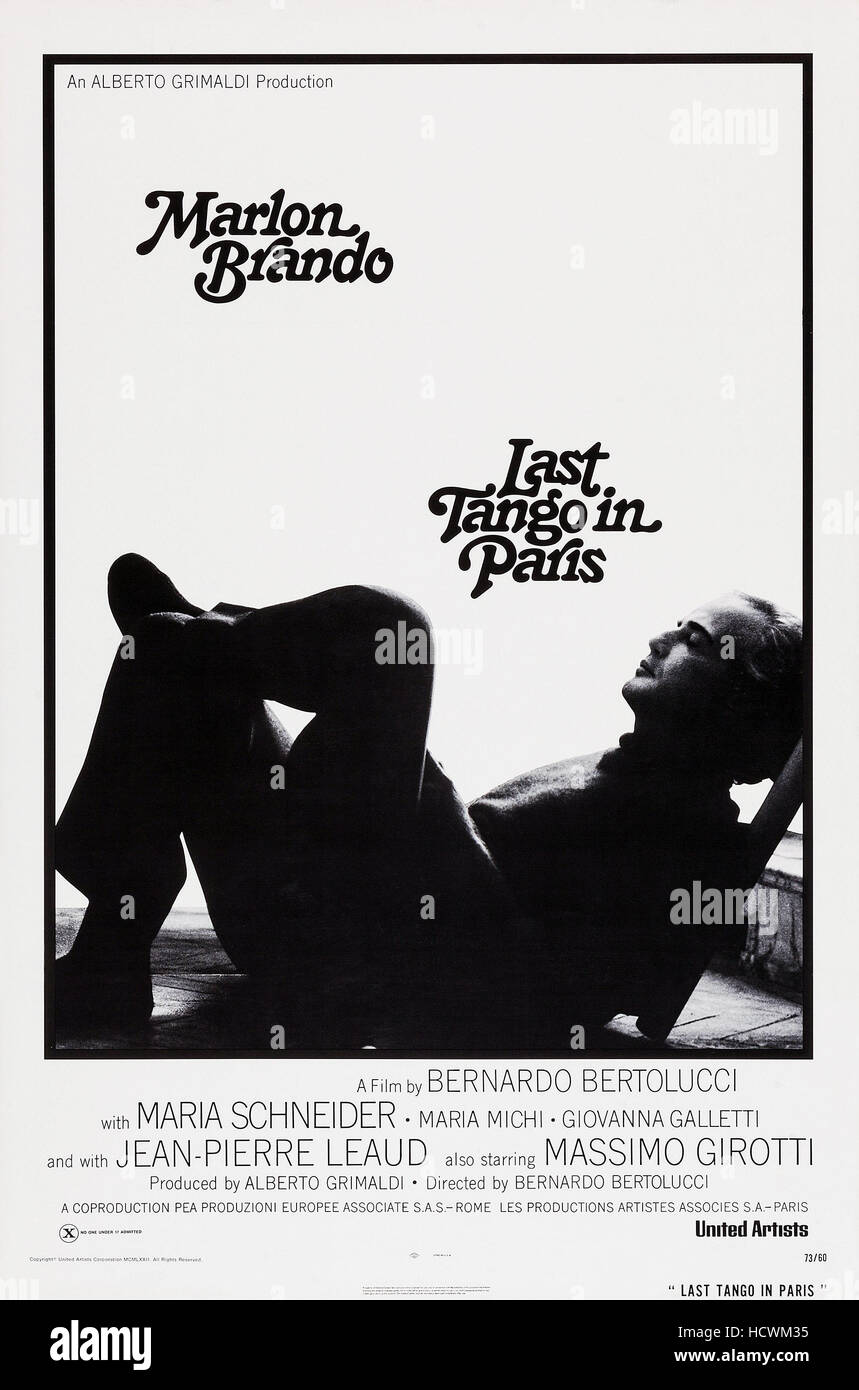 LAST TANGO IN PARIS, Marlon Brando, 1972 Stock Photo