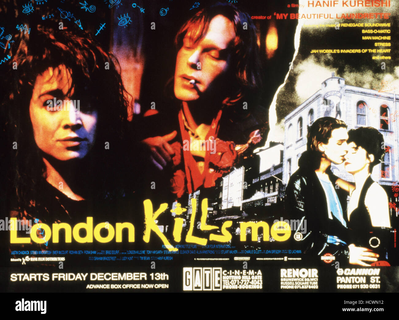 LONDON KILLS ME, form left: Emer McCourt, Steven Mackintosh, Justin Chadwick, Emer McCourt, 1991, © Fine Line Features/courtesy Stock Photo