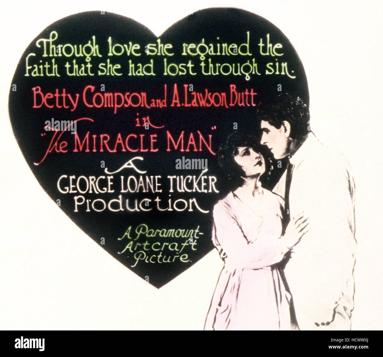 THE MIRACLE MAN, from left: Betty Compson, thomas Meighan, 1919 Stock ...