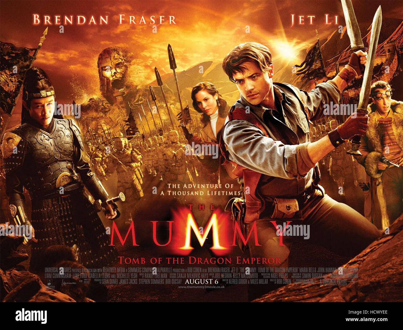 THE MUMMY TOMB OF THE DRAGON EMPEROR British Poster From Left Jet 