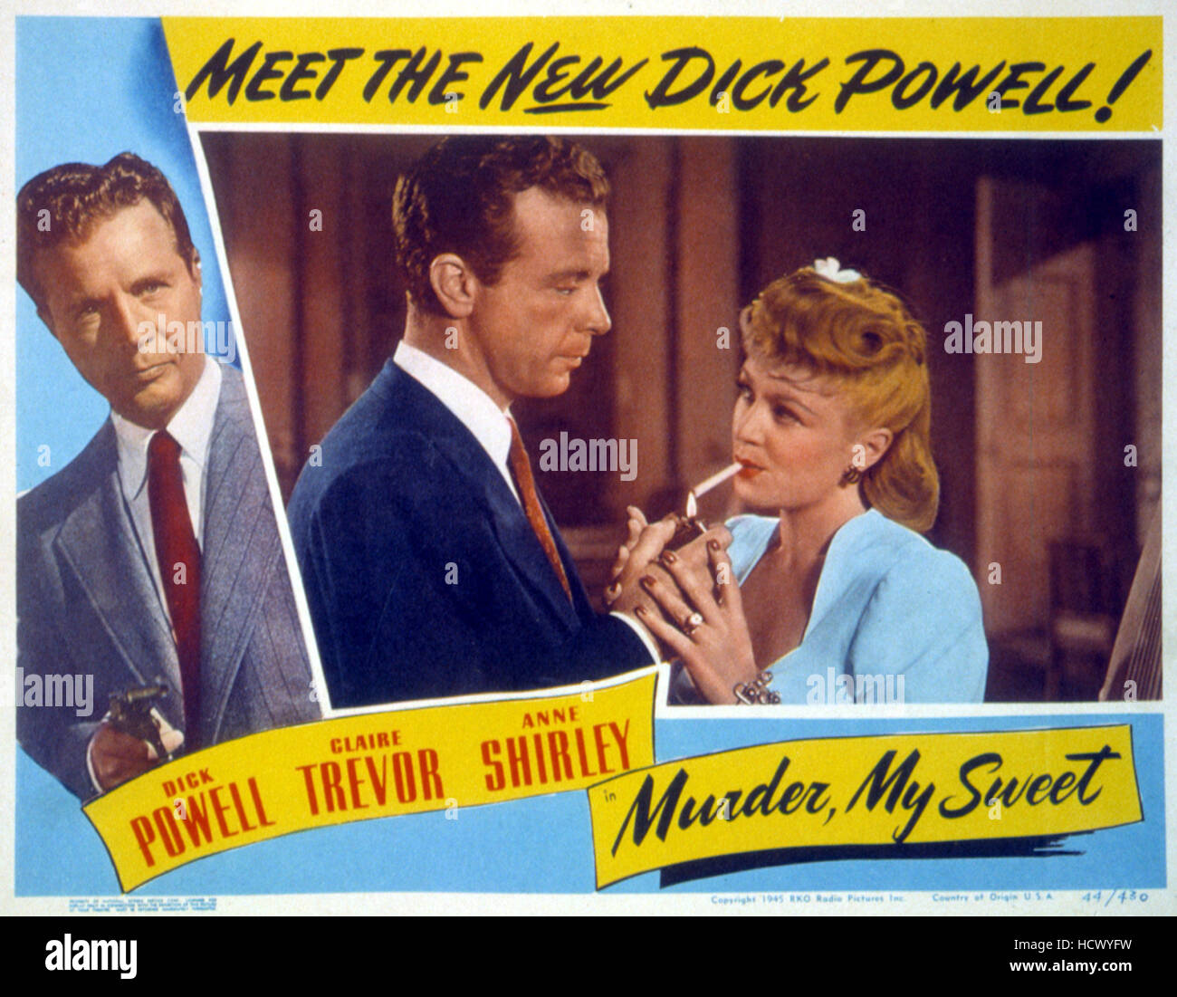 MURDER, MY SWEET, Dick Powell, Claire Trevor, 1944 Stock Photo - Alamy
