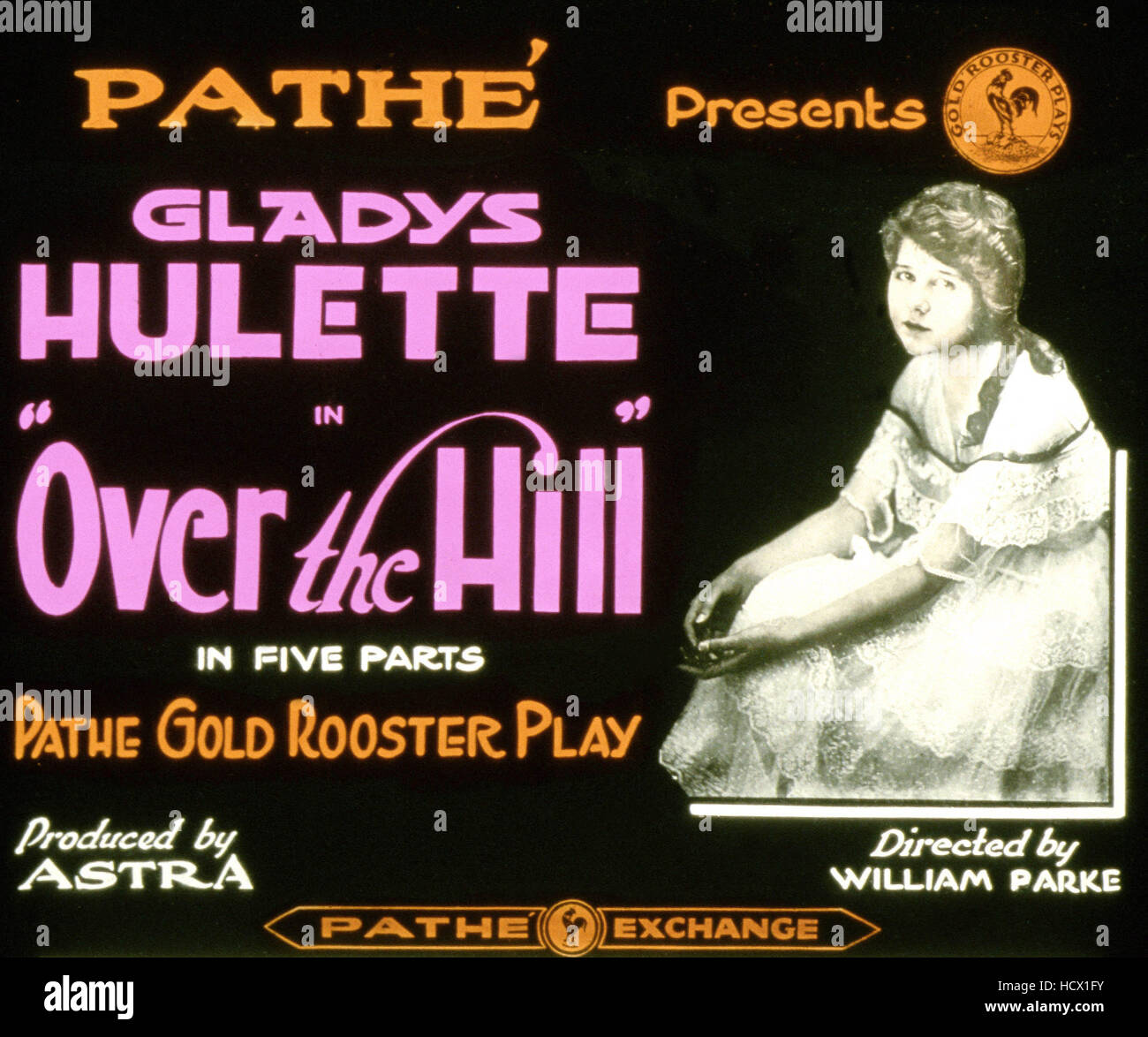 OVER THE HILL, US poster, Gladys Hulette, 1917 Stock Photo Alamy