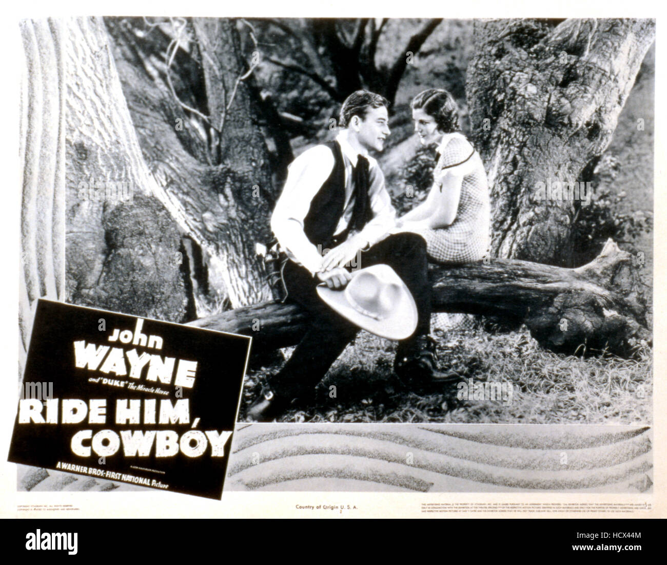 RIDE HIM, COWBOY, John Wayne, Ruth Hall, 1932 Stock Photo Alamy