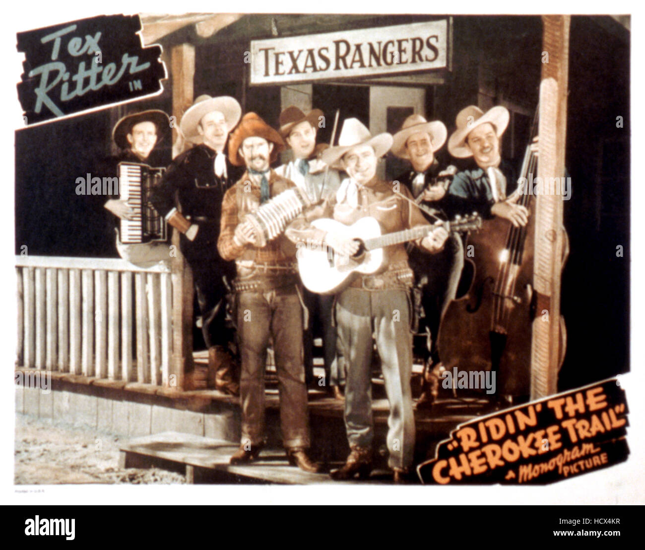 RIDIN' THE CHEROKEE TRAIL, Tex Ritter, 1941 Stock Photo - Alamy
