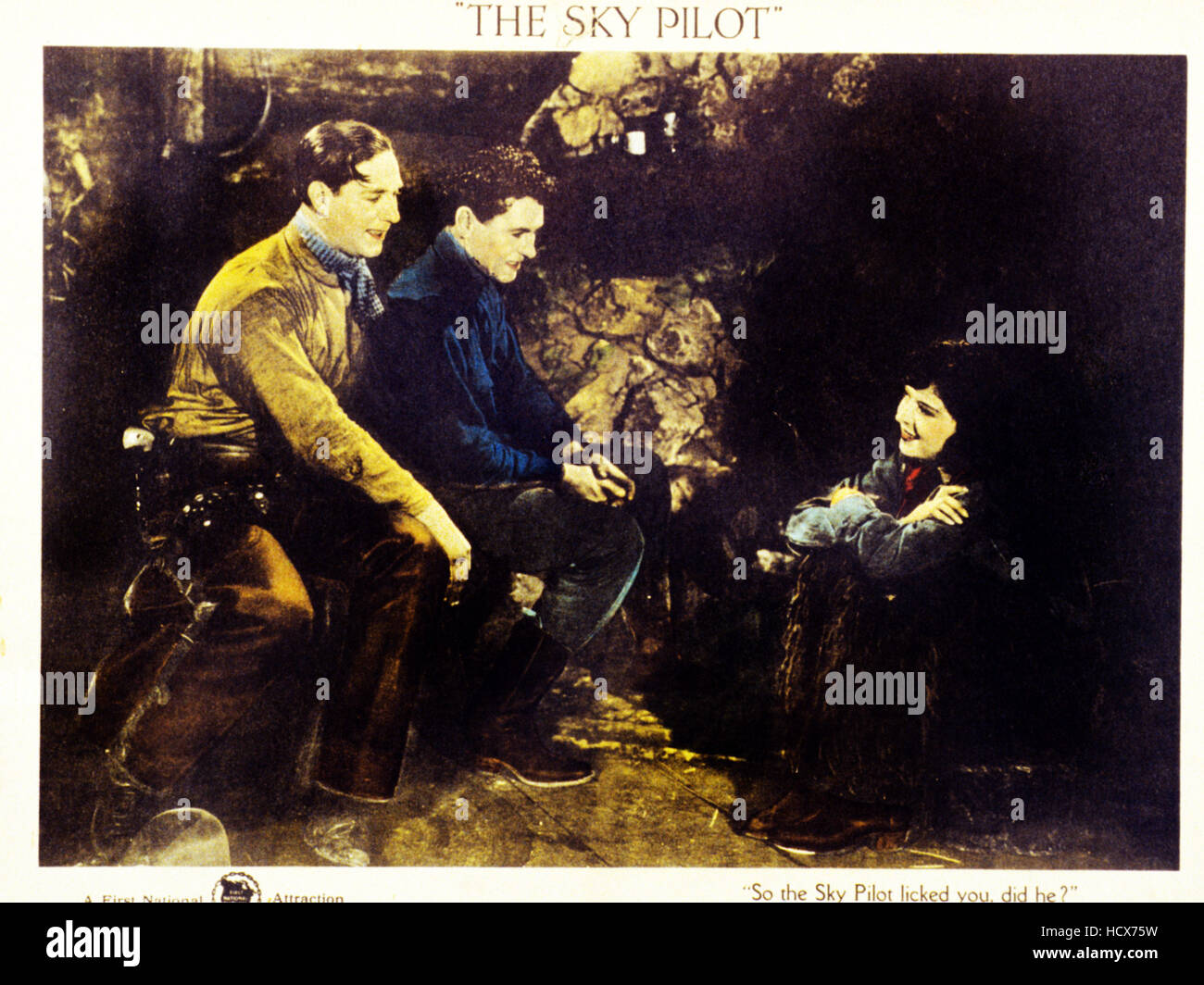 THE SKY PILOT, left: David Butler, right: Colleen Moore on lobbycard ...