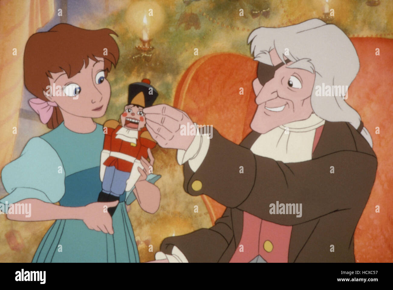 THE NUTCRACKER PRINCE, Clara (voice Megan Follows), Uncle Drosselmeier