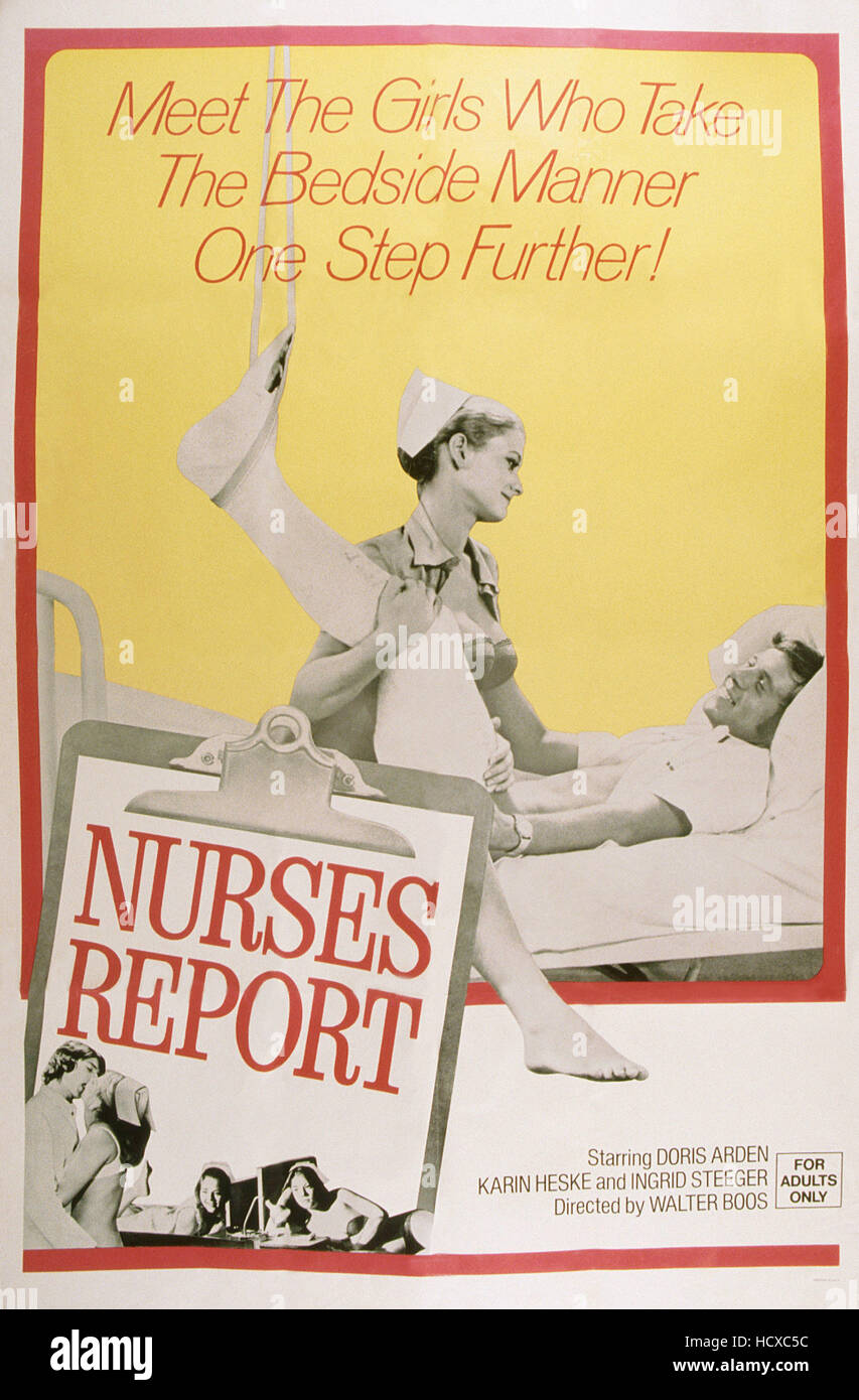 NURSES REPORT, (aka KRANKENSCHWESTERN REPORT), US poster, 1972 Stock