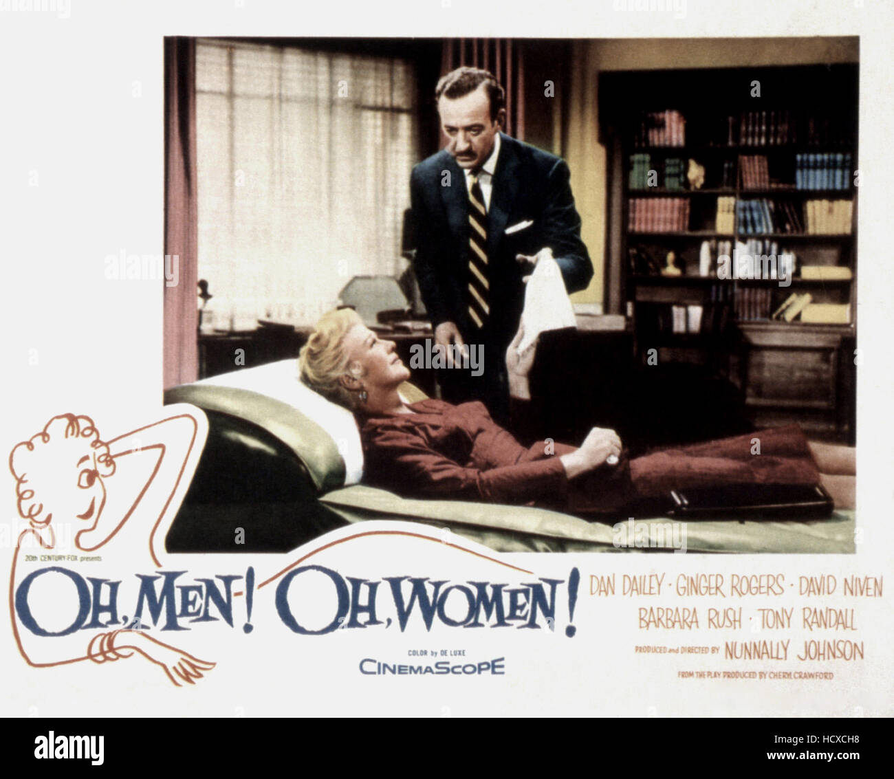 OH, MEN! OH, WOMEN!, Ginger Rogers, David Niven, 1957, ©TM