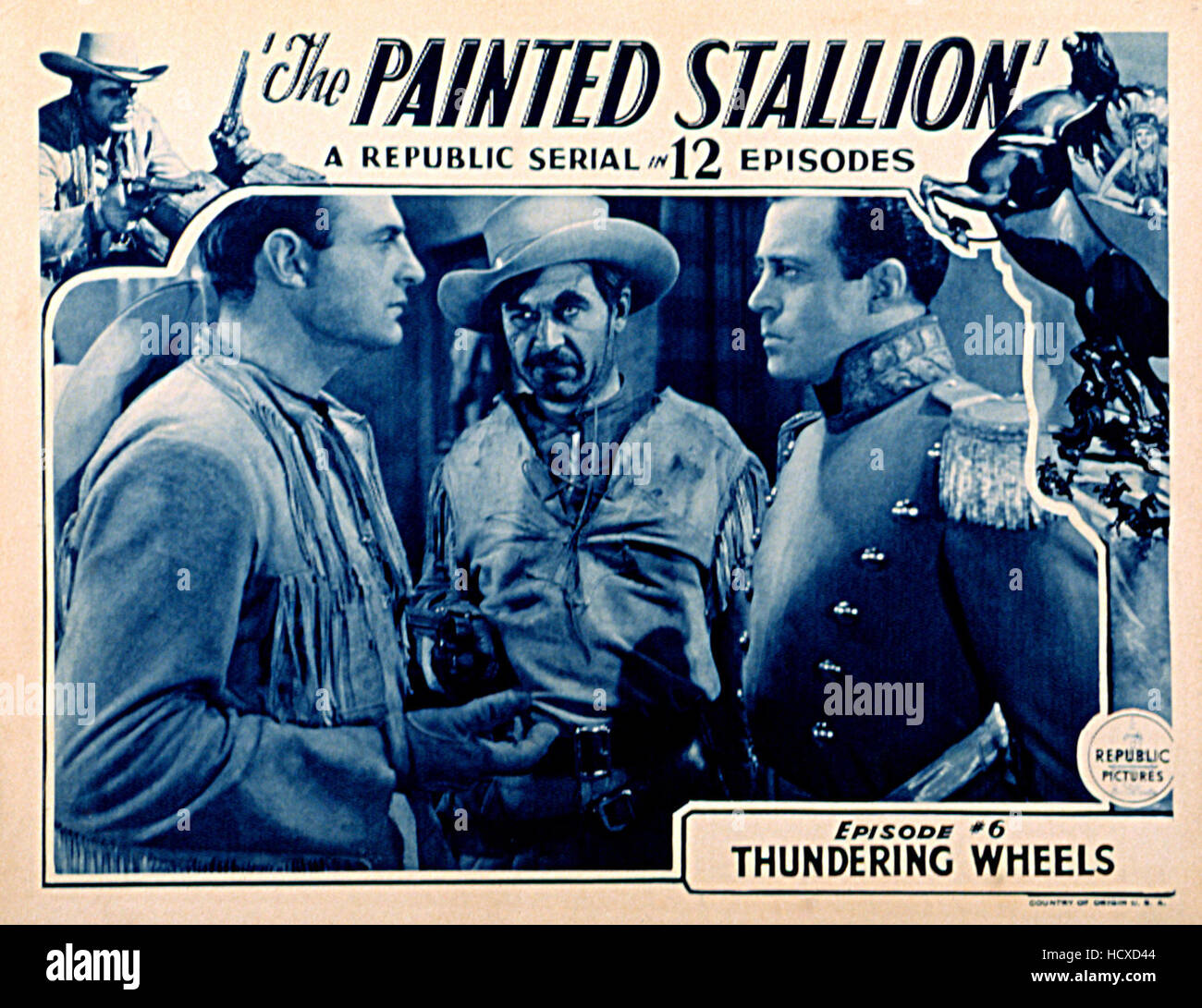 THE PAINTED STALLION, Ray "Crash" Corrigan, Duncan Renaldo, 1937 Stock
