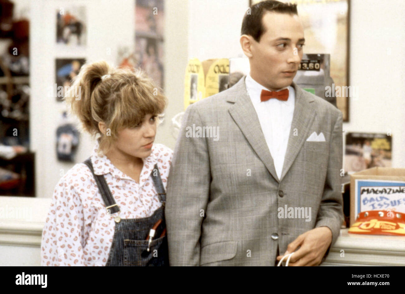 PEE WEE'S BIG ADVENTURE, Elizabeth Daily, Pee Wee Herman (Paul Reubens ...