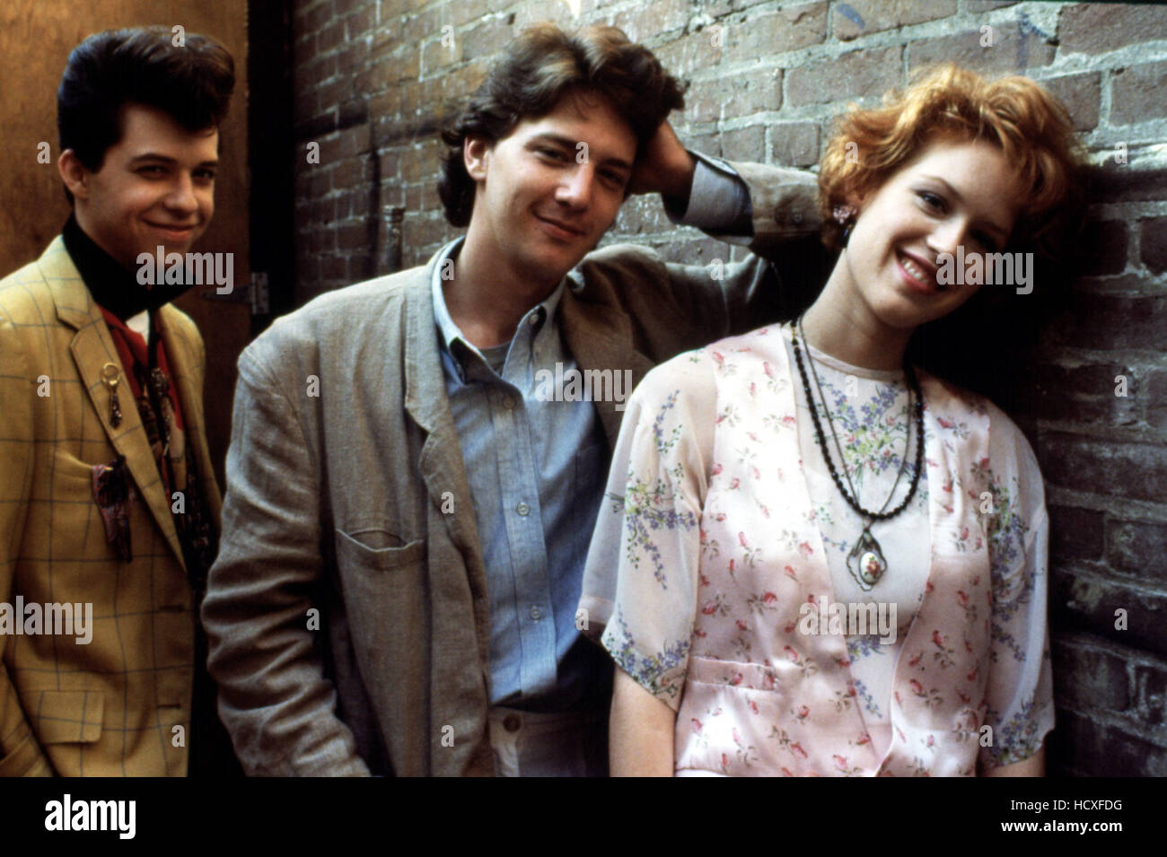Pretty In Pink Jon Cryer Andrew Mccarthy Molly Ringwald 1986 Stock