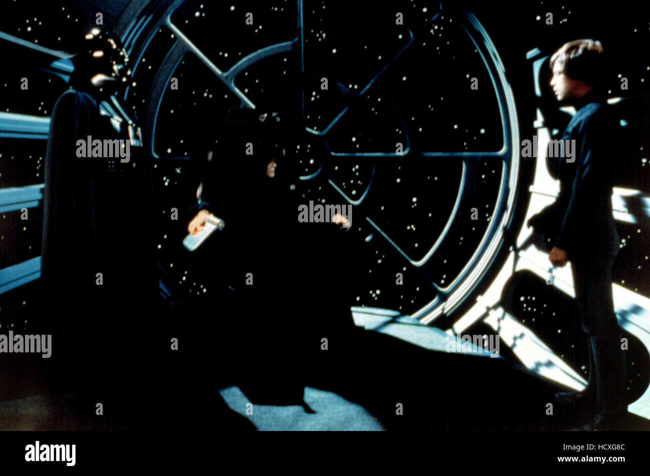 STAR WARS: EPISODE VI - RETURN OF THE JEDI, Darth Vader, Ian McDiarmid, Mark Hamill, 1983 Stock Photo