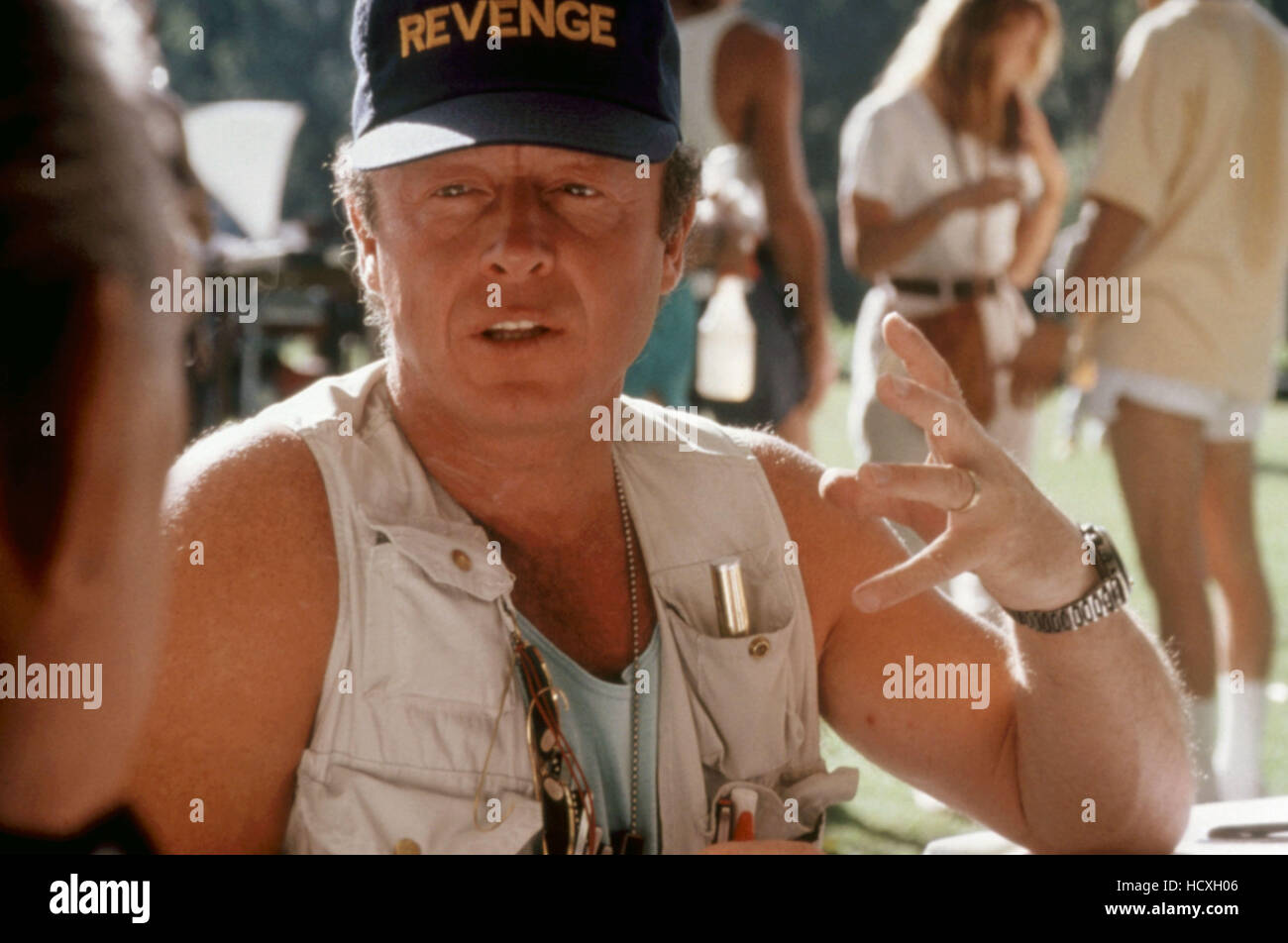 REVENGE, director Tony Scott, on set, 1990. ©Columbia Pictures/Courtesy Everett Collection. Stock Photo