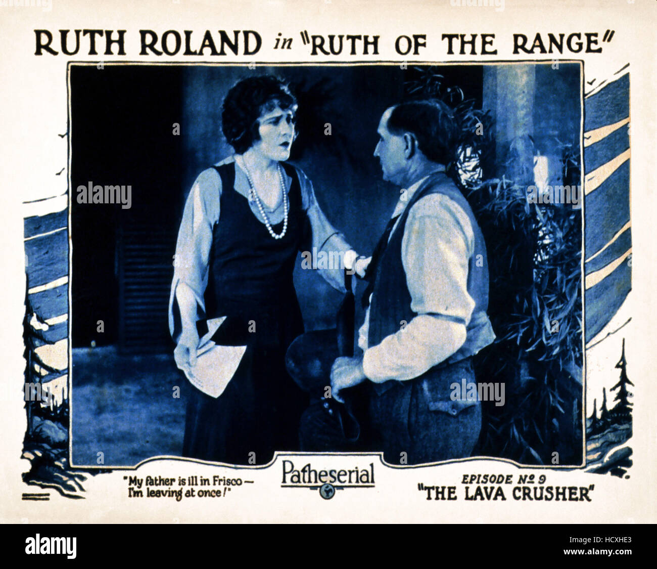 Ruth Roland Americus RUTH OF THE RANGE, US lobbycard, Ruth Roland (left), 1923 Stock Photo ...