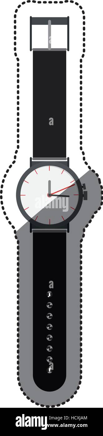 Male watch icon. Clock time tool and instrument theme. Isolated design ...