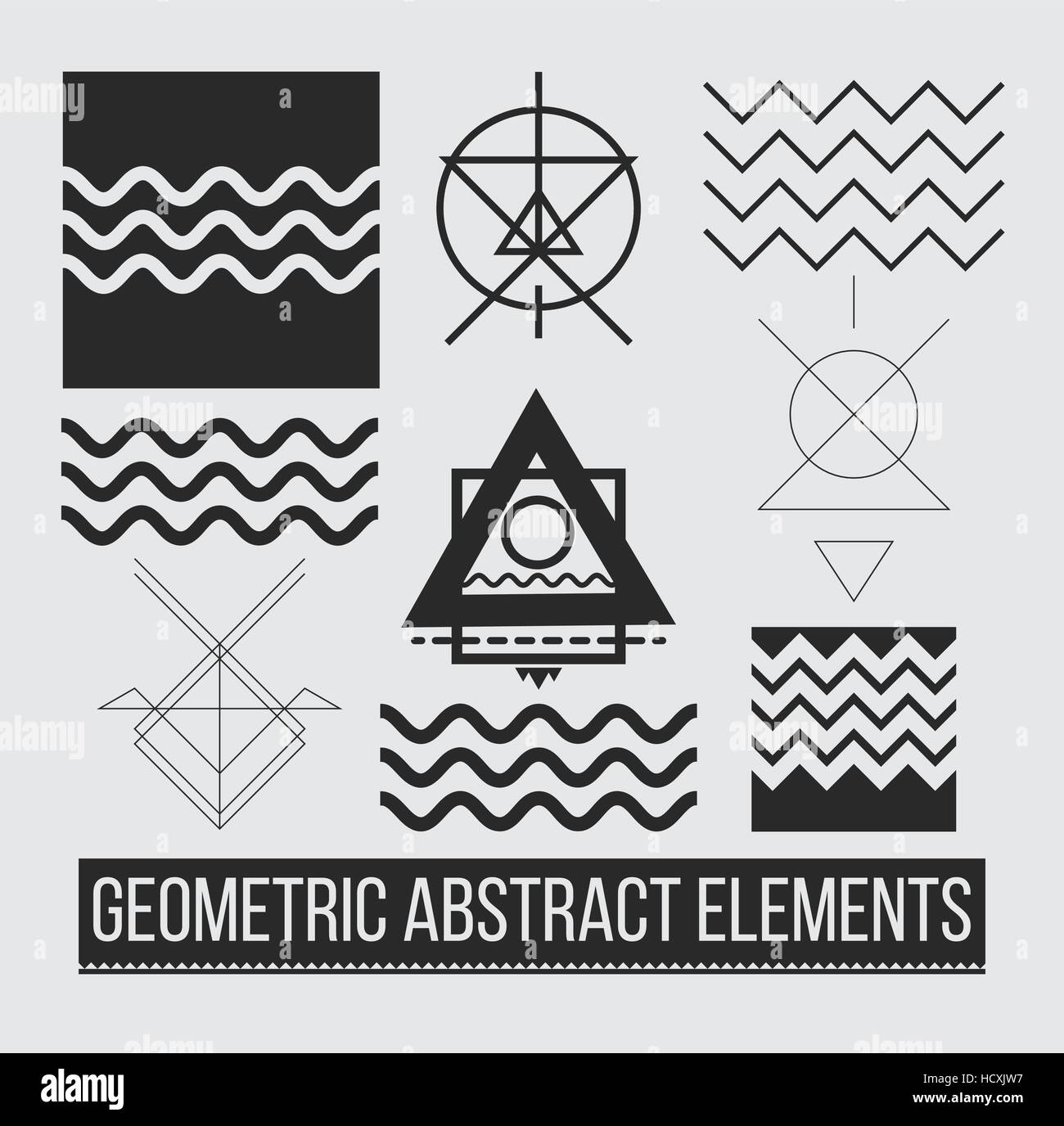 Abstract geometric illustration Stock Vector Images - Alamy